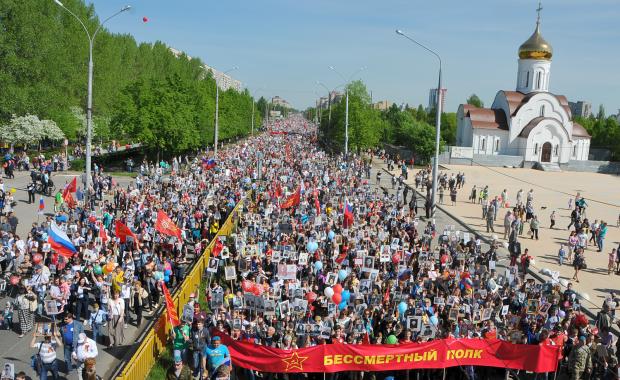 День Победы в Автозаводском районе Тольятти. 8-9 мая 2016 года