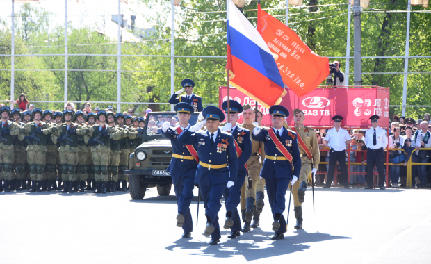 День Победы на площади Свободы Тольятти. 9 Мая 2018 года