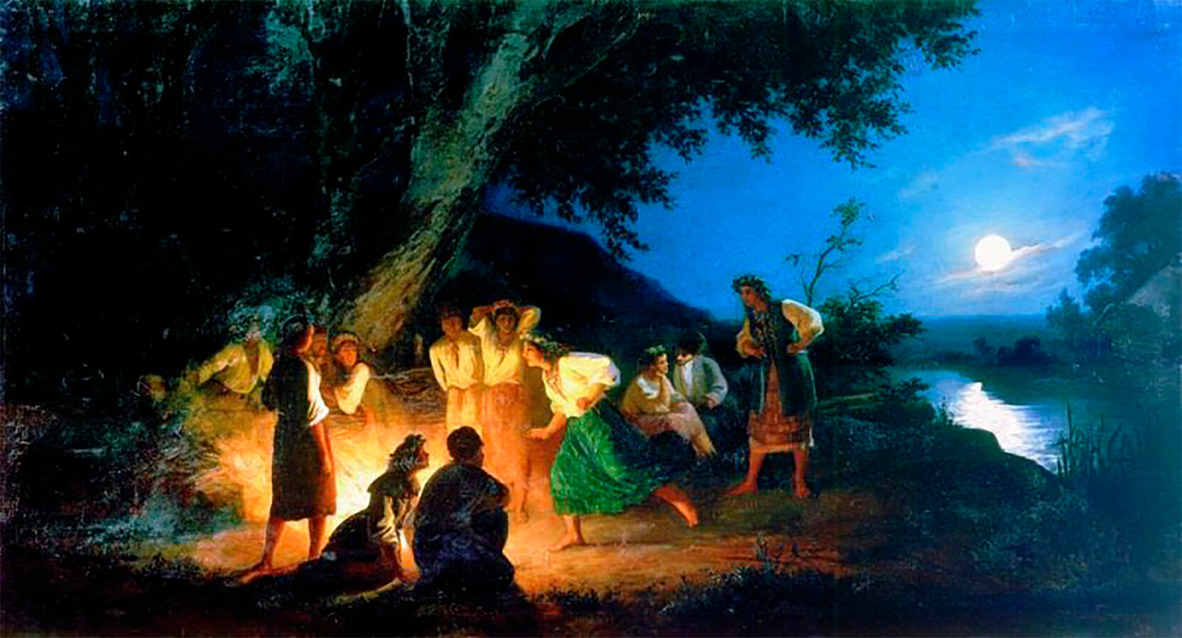 Картина Генриха Семирадского «Ночь накануне Ивана Купалы»