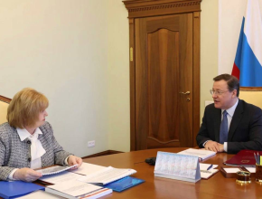 Губернатор Дмитрий Азаров провёл рабочую встречу с уполномоченным по правам человека в Самарской области Ольгой Гальцовой
