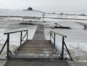 В Парковом комплексе им. К.Г. Сахарова все готово к традиционным крещенским купаниям