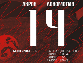 «Оставили все силы на поле». «Акрон» уступил «Локомотиву» – 1:4