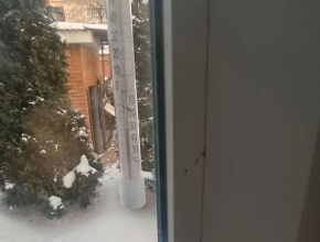 В Подстёпках температура воздуха приближается к 30°C, только со знаком минус