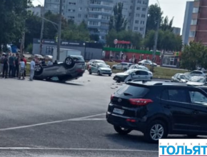 Перевёртыш на «кольце» в Тольятти