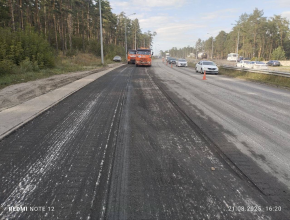 На Обводном шоссе начались работы по ремонту дорожного покрытия