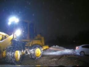 Сегодня утром на Обводном шоссе девушка на автомобиле «Лада Гранта» съехала в кювет