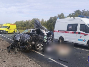 Полицейские работают на месте ДТП в Сергиевском районе